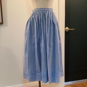 Laura Ashley cotton midi skirt